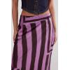 image:imageNasty Gal Womens Abstract Satin Stripe Bias Maxi SkirtPink