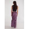image:imageNasty Gal Womens Abstract Satin Stripe Bias Maxi SkirtPink