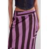 image:imageNasty Gal Womens Abstract Satin Stripe Bias Maxi SkirtPink