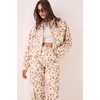 image:imageNasty Gal Deer Print Ovoid Cropped Denim JacketCream