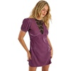 image:imageNasty Gal Velvet Lace Insert Puff Sleeve Mini DressMauve