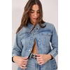 image:imageNasty Gal Denim Shoulder Pad ShirtVintage Blue