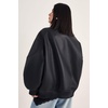 image:imageNasty Gal Oversized Longline Faux Leather Bomber JacketBlack