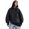image:imageNasty Gal Oversized Longline Faux Leather Bomber JacketBlack